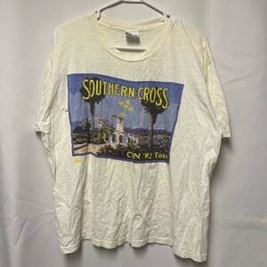 Hanes Southern Cross '92 Tour White T-Shirt XL